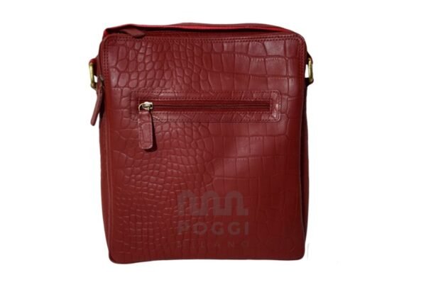 CHRISTIAN- Borsa a Tracolla Unisex in Pelle Croco